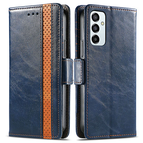 Funda de Cuero Cartera con Soporte Carcasa S02D para Samsung Galaxy F23 5G Azul