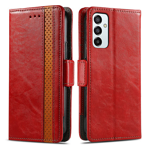 Funda de Cuero Cartera con Soporte Carcasa S02D para Samsung Galaxy F23 5G Rojo