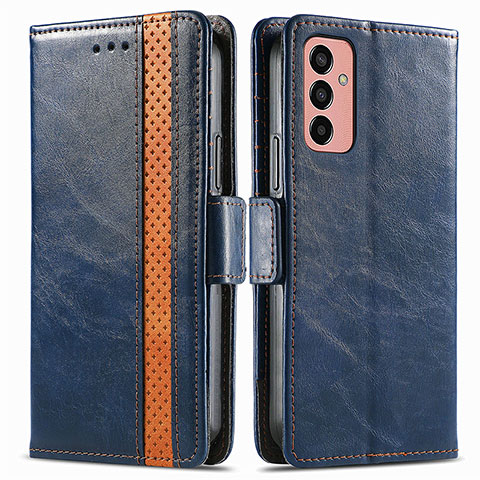 Funda de Cuero Cartera con Soporte Carcasa S02D para Samsung Galaxy M13 4G Azul