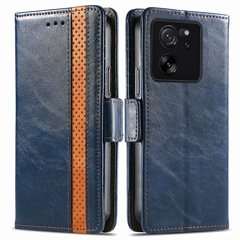 Funda de Cuero Cartera con Soporte Carcasa S02D para Xiaomi Mi 13T 5G Azul