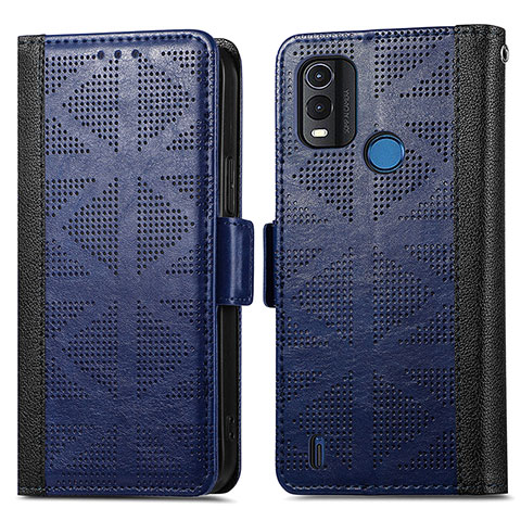 Funda de Cuero Cartera con Soporte Carcasa S03D para Nokia G11 Plus Azul