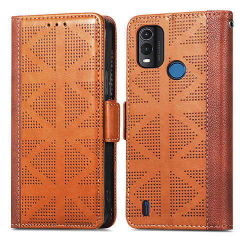 Funda de Cuero Cartera con Soporte Carcasa S03D para Nokia G11 Plus Marron