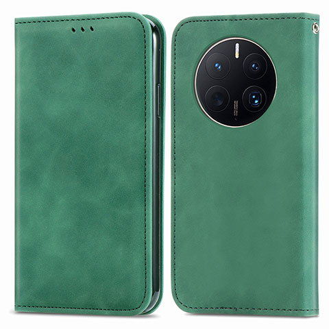 Funda de Cuero Cartera con Soporte Carcasa S04D para Huawei Mate 50 Pro Verde