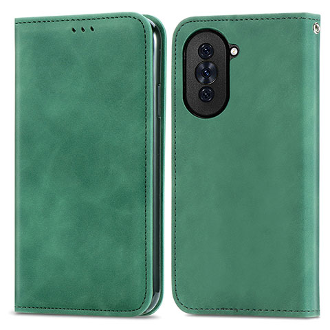 Funda de Cuero Cartera con Soporte Carcasa S04D para Huawei Nova 10 Verde