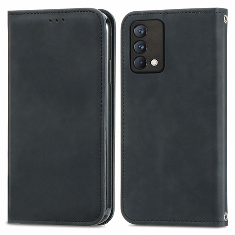 Funda de Cuero Cartera con Soporte Carcasa S04D para Realme GT Master 5G Negro