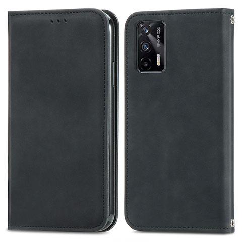 Funda de Cuero Cartera con Soporte Carcasa S04D para Realme GT Neo 5G Negro