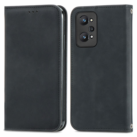 Funda de Cuero Cartera con Soporte Carcasa S04D para Realme GT Neo2 5G Negro