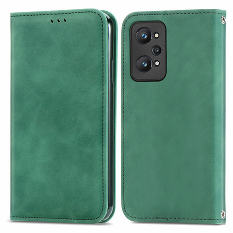 Funda de Cuero Cartera con Soporte Carcasa S04D para Realme Q5 Pro 5G Verde