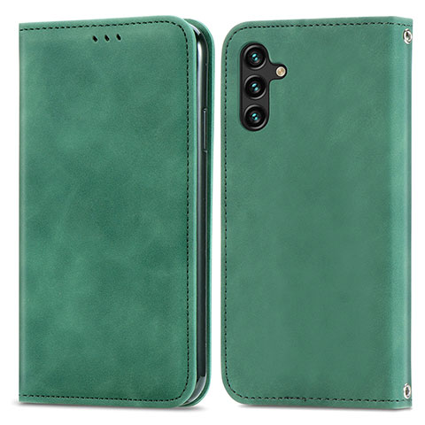 Funda de Cuero Cartera con Soporte Carcasa S04D para Samsung Galaxy A04s Verde