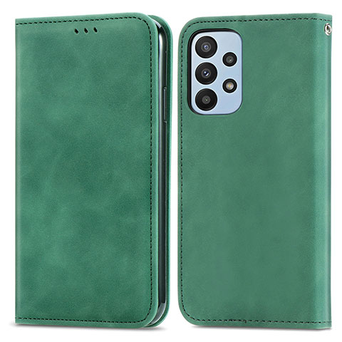 Funda de Cuero Cartera con Soporte Carcasa S04D para Samsung Galaxy A23 4G Verde