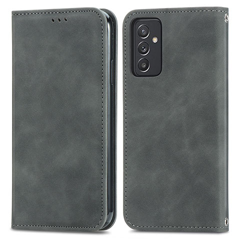 Funda de Cuero Cartera con Soporte Carcasa S04D para Samsung Galaxy A24 4G Gris