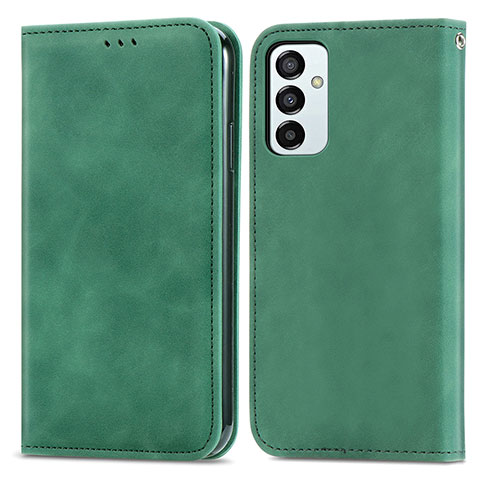 Funda de Cuero Cartera con Soporte Carcasa S04D para Samsung Galaxy F23 5G Verde