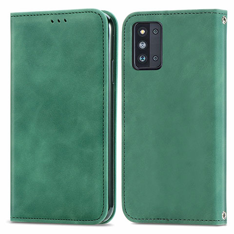 Funda de Cuero Cartera con Soporte Carcasa S04D para Samsung Galaxy F52 5G Verde