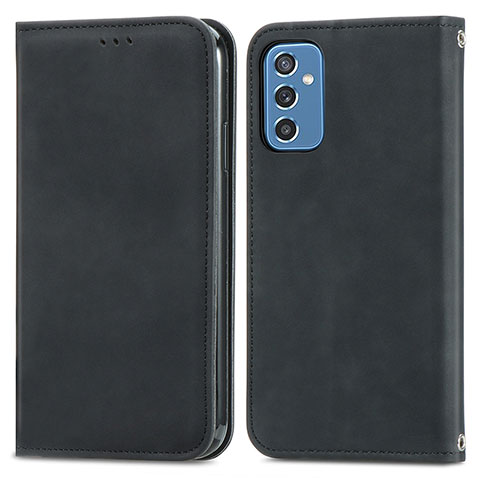 Funda de Cuero Cartera con Soporte Carcasa S04D para Samsung Galaxy M52 5G Negro