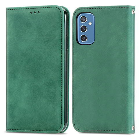 Funda de Cuero Cartera con Soporte Carcasa S04D para Samsung Galaxy M52 5G Verde