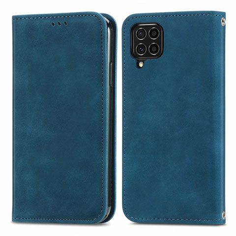 Funda de Cuero Cartera con Soporte Carcasa S04D para Samsung Galaxy M62 4G Azul