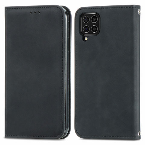 Funda de Cuero Cartera con Soporte Carcasa S04D para Samsung Galaxy M62 4G Negro