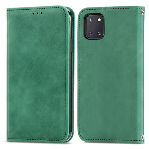 Funda de Cuero Cartera con Soporte Carcasa S04D para Samsung Galaxy Note 10 Lite Verde