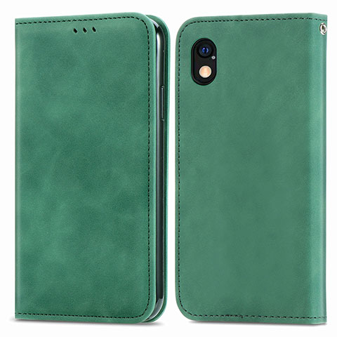 Funda de Cuero Cartera con Soporte Carcasa S04D para Sony Xperia Ace III SOG08 Verde