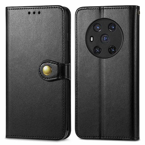 Funda de Cuero Cartera con Soporte Carcasa S05D para Huawei Honor Magic3 5G Negro