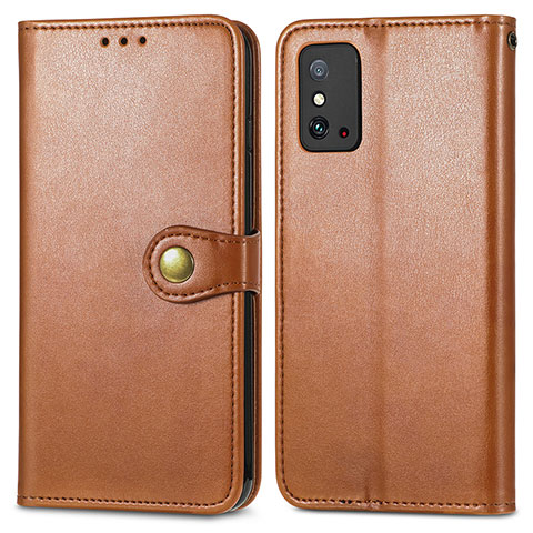 Funda de Cuero Cartera con Soporte Carcasa S05D para Huawei Honor X10 Max 5G Marron