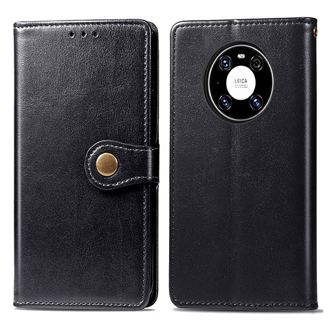 Funda de Cuero Cartera con Soporte Carcasa S05D para Huawei Mate 40 Pro Negro