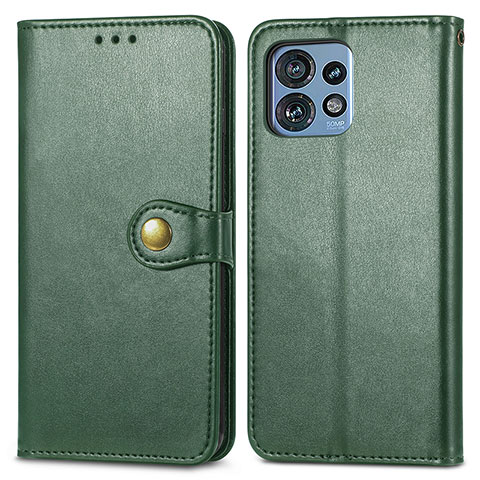 Funda de Cuero Cartera con Soporte Carcasa S05D para Motorola Moto Edge Plus (2023) 5G Verde