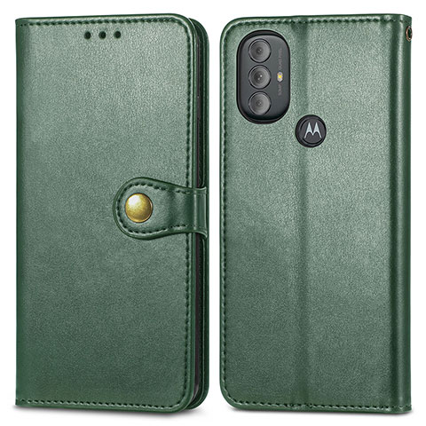 Funda de Cuero Cartera con Soporte Carcasa S05D para Motorola Moto G Play (2023) Verde