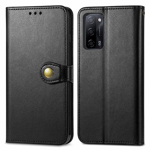 Funda de Cuero Cartera con Soporte Carcasa S05D para Oppo A53s 5G Negro