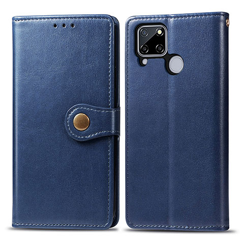 Funda de Cuero Cartera con Soporte Carcasa S05D para Realme 7i RMX2193 Azul