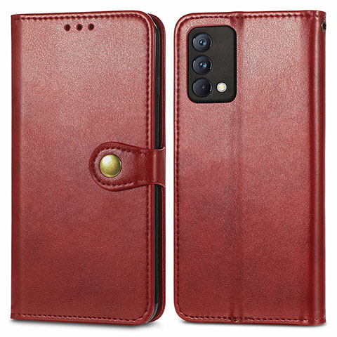 Funda de Cuero Cartera con Soporte Carcasa S05D para Realme GT Master 5G Rojo