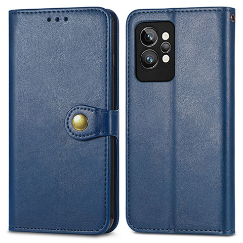 Funda de Cuero Cartera con Soporte Carcasa S05D para Realme GT2 Pro 5G Azul