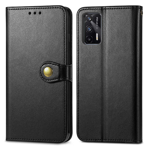 Funda de Cuero Cartera con Soporte Carcasa S05D para Realme X7 Max 5G Negro