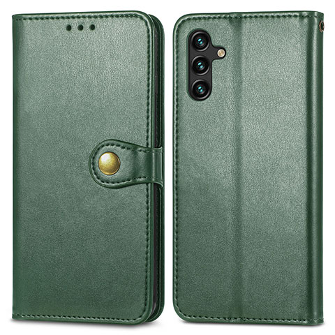 Funda de Cuero Cartera con Soporte Carcasa S05D para Samsung Galaxy A04s Verde