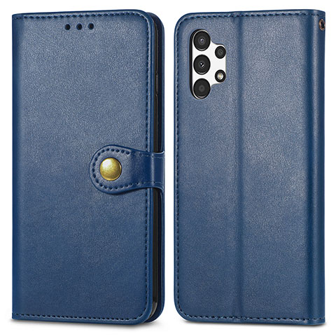 Funda de Cuero Cartera con Soporte Carcasa S05D para Samsung Galaxy A13 4G Azul