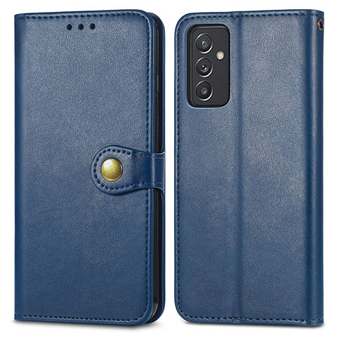 Funda de Cuero Cartera con Soporte Carcasa S05D para Samsung Galaxy A15 4G Azul