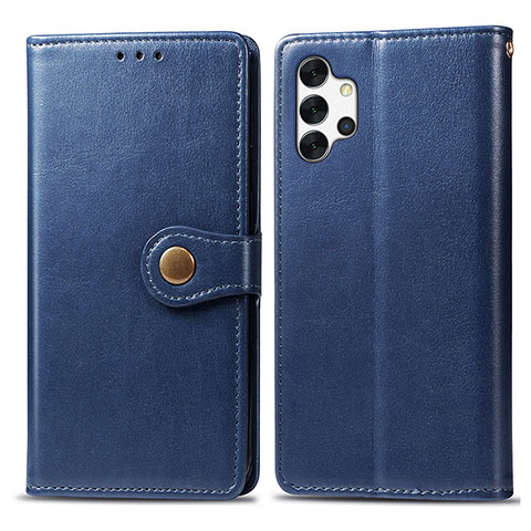 Funda de Cuero Cartera con Soporte Carcasa S05D para Samsung Galaxy A32 4G Azul