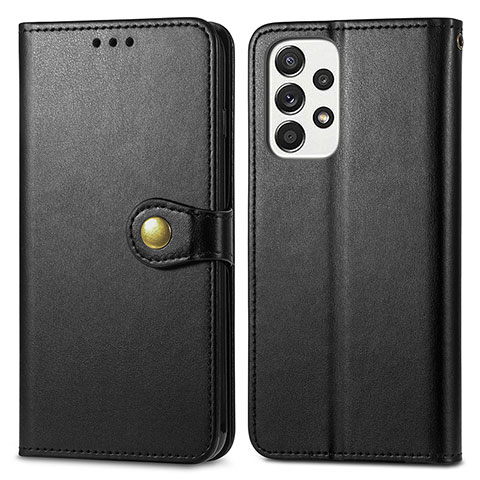 Funda de Cuero Cartera con Soporte Carcasa S05D para Samsung Galaxy A33 5G Negro