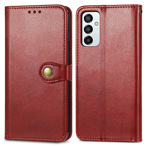 Funda de Cuero Cartera con Soporte Carcasa S05D para Samsung Galaxy F23 5G Rojo