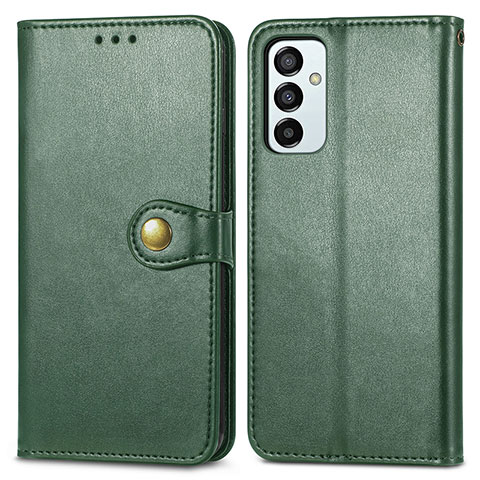 Funda de Cuero Cartera con Soporte Carcasa S05D para Samsung Galaxy F23 5G Verde