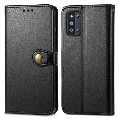 Funda de Cuero Cartera con Soporte Carcasa S05D para Samsung Galaxy F52 5G Negro