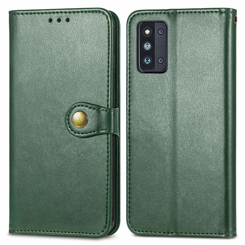 Funda de Cuero Cartera con Soporte Carcasa S05D para Samsung Galaxy F52 5G Verde