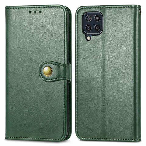 Funda de Cuero Cartera con Soporte Carcasa S05D para Samsung Galaxy M32 4G Verde