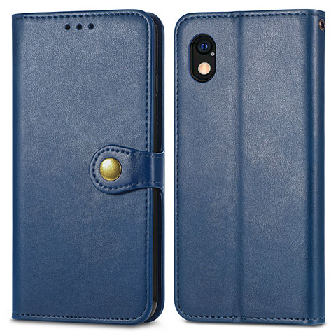 Funda de Cuero Cartera con Soporte Carcasa S05D para Sony Xperia Ace III Azul