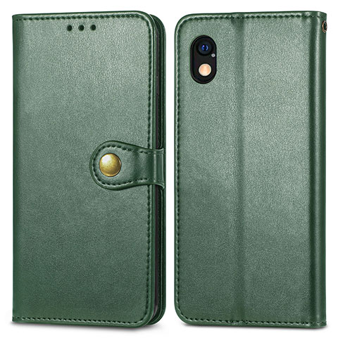 Funda de Cuero Cartera con Soporte Carcasa S05D para Sony Xperia Ace III Verde