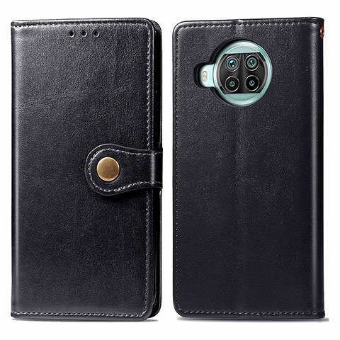 Funda de Cuero Cartera con Soporte Carcasa S05D para Xiaomi Mi 10i 5G Negro