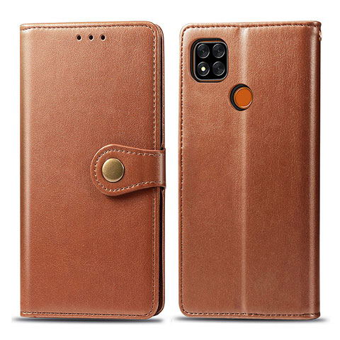 Funda de Cuero Cartera con Soporte Carcasa S05D para Xiaomi POCO C3 Marron