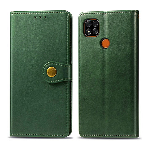 Funda de Cuero Cartera con Soporte Carcasa S05D para Xiaomi POCO C31 Verde