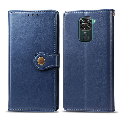 Funda de Cuero Cartera con Soporte Carcasa S05D para Xiaomi Redmi 10X 4G Azul