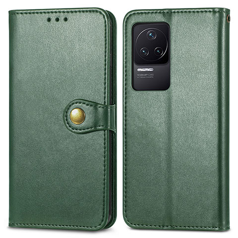 Funda de Cuero Cartera con Soporte Carcasa S05D para Xiaomi Redmi K50 5G Verde